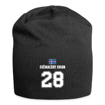 Fußball Island Sauf Trikot Es Eskaliert Ehson - Jersey-Beanie - Schwarz - Vorne
