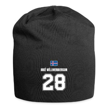Fußball Island Sauf Trikot Ikke Willmerbierson 28 - Jersey-Beanie - Schwarz - Vorne