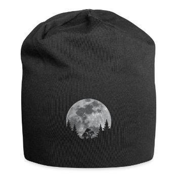 Pilze - Jersey-Beanie - Schwarz - Vorne