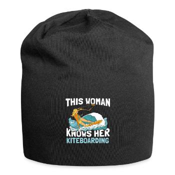 Kitesurfing Kiteboarding Kite Kite Kiten - Jersey Beanie - black - Front