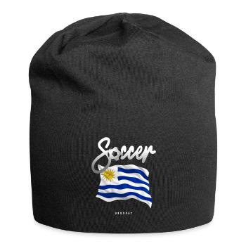 Uruguay Soccer - uruguayan Flag - Jersey Beanie - black - Front