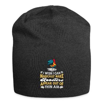 Rooster Gockel - Jersey Beanie - charcoal grey - Front