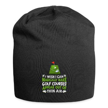 Golf Golfer Golfer Golfer Golf Course - Jersey Beanie - black - Front
