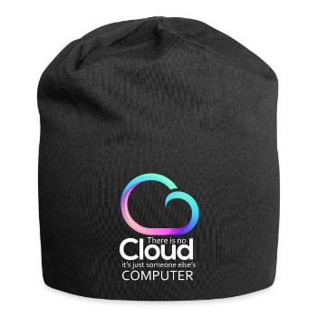 There Is No Cloud It's Just Someone Else's - Jersey-Beanie - Schwarz - Vorne