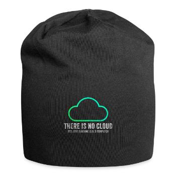There Is No Cloud It's Just Someone Else's - Jersey-Beanie - Schwarz - Vorne