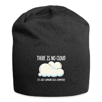 There Is No Cloud It's Just Someone Else's - Jersey-Beanie - Schwarz - Vorne