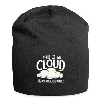 There Is No Cloud It's Just Someone Else's - Jersey-Beanie - Schwarz - Vorne