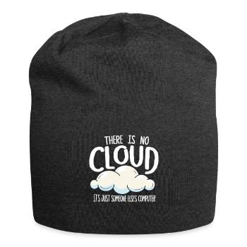 There Is No Cloud It's Just Someone Else's - Jersey-Beanie - Anthrazit - Vorne