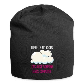 There Is No Cloud It's Just Someone Else's - Jersey-Beanie - Schwarz - Vorne
