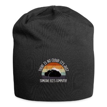 There Is No Cloud It's Just Someone Else's - Jersey-Beanie - Schwarz - Vorne