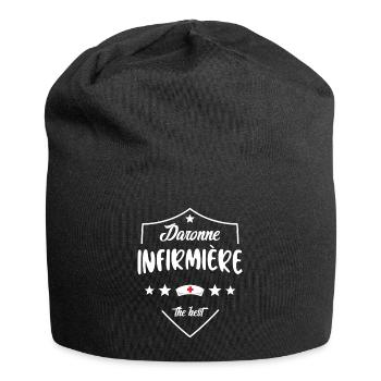 Daronne Infirmière Pour Maman Infirmière - Bonnet en jersey - noir - Devant
