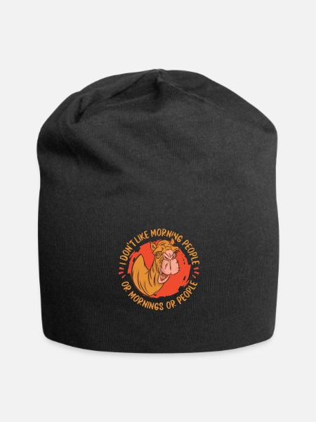 Les chameaux piétinent le dromadaire animal - Bonnet en jersey - noir