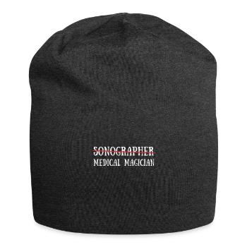 Sonographer Ultrasound Echography Sonography - Jersey-Beanie - Anthrazit - Vorne