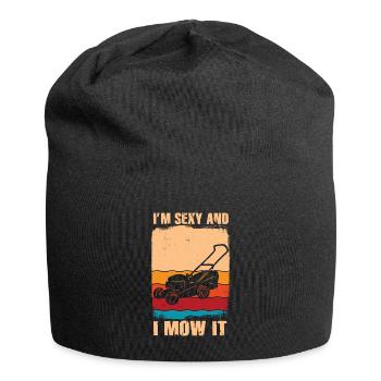 Je suis sexy et je le tonds Tondre la pelouse Jardinage Amoureux - Bonnet en jersey - noir - Devant