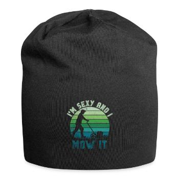 Je suis sexy et je le tonds Tondre la pelouse Jardinage Amoureux - Bonnet en jersey - noir - Devant