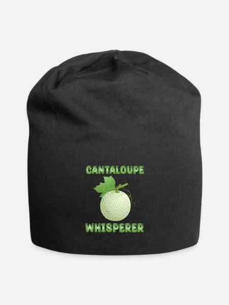 Cantaloup Melon Chuchoteur - Bonnet en jersey - noir