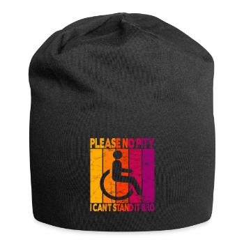 Fauteuil roulant vintage Fauteuil roulant - Bonnet en jersey - noir - Devant