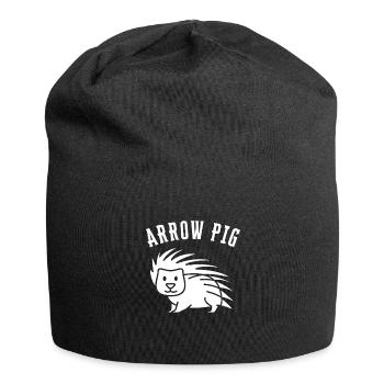 Porcupine Pig Hedgehog Rodent Hystricidae - Jersey Beanie - black - Front