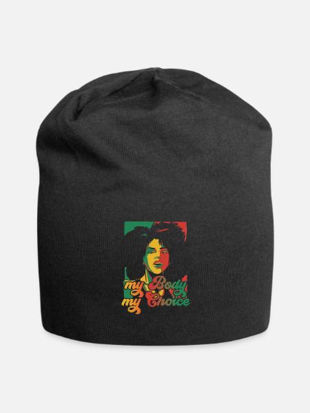 my body my choise Feminismus Frauen Damen - Jersey-Beanie - Schwarz