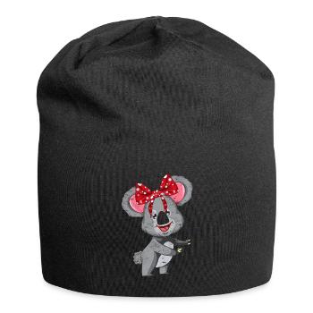 Koala - Jersey-Beanie - Schwarz - Vorne