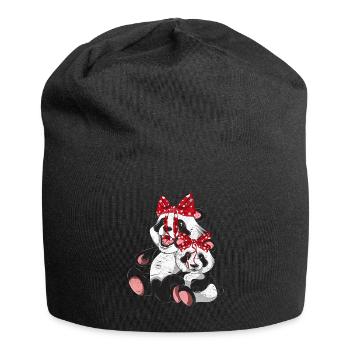 Panda - Bonnet en jersey - noir - Devant