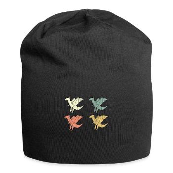 Origami Dragons - Jersey Beanie - black - Front