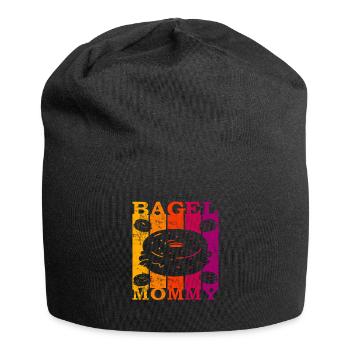 Bagel Mommy - Jersey-Beanie - Schwarz - Vorne