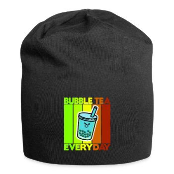 Bubble Tea tous les jours - Bonnet en jersey - noir - Devant