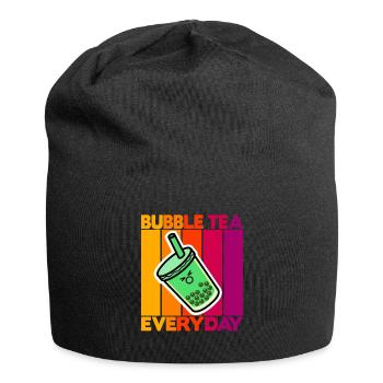 Bubble Tea tous les jours - Bonnet en jersey - noir - Devant