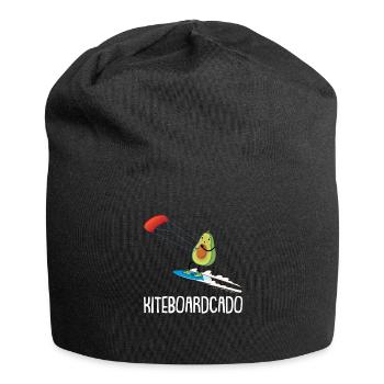Kitesurfen Kiteboarding Kite Kiten - Jersey-Beanie - Schwarz - Vorne