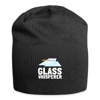 Verre de vitrier ajusteur et vitre de sertisseur de verre - Bonnet en jersey - noir - Devant