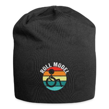 Roll Model Disability Awareness PWD Wheelchair - Jersey Beanie - black - Front