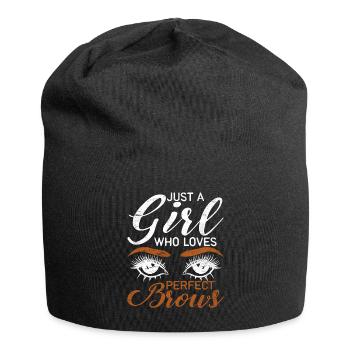 Make Up Artist Gift Beauty Brow Artist - Jersey Beanie - black - Front