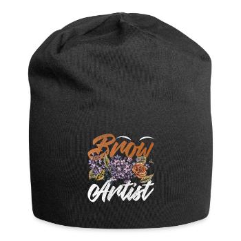 Make Up Artist Gift Beauty Brow Artist - Jersey Beanie - black - Front