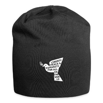 World Peace On Earth Conscious Humanity & Love - Jersey Beanie - black - Front