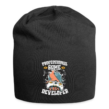Gamer Gaming Video Games Videospiele - Jersey Beanie - black - Front