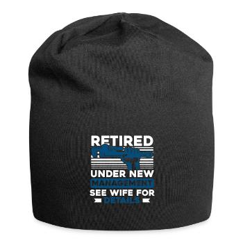 Plumber Sanitary Heating Engineer Plant Mechanic - Jersey Beanie - black - Front