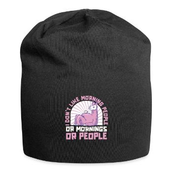 Lama Llama Alpaga - Bonnet en jersey - noir - Devant
