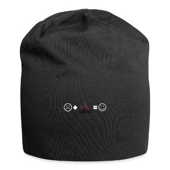 Elderberry Syrup Drink Flu Sambucus Homeopath - Jersey Beanie - black - Front