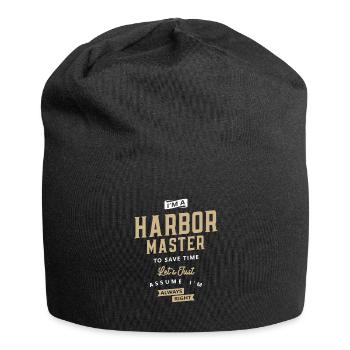 Hafenmeister Job Beruf Geburtstagsarbeiter - Jersey-Beanie - Schwarz - Vorne