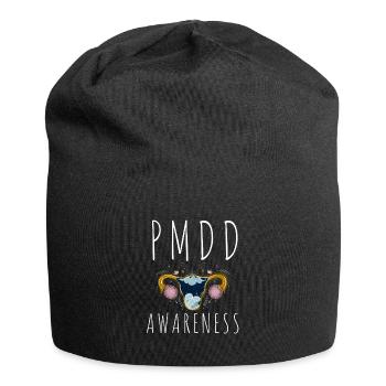 PMDD Awareness Premenstrual Syndrome Menstrual - Jersey-Beanie - Schwarz - Vorne