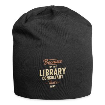 Library Consultant Job Occupation Birthday Worker - Jersey Beanie - black - Front
