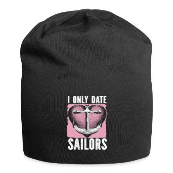 Seglen Segelboot Segler - Jersey-Beanie - Schwarz - Vorne
