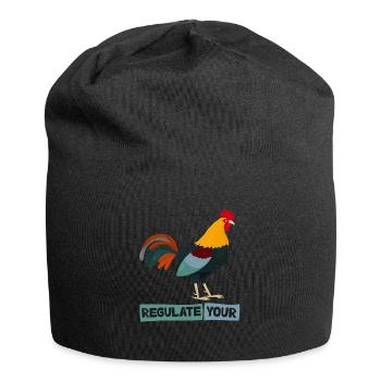 Regulate Your Cock Rooster Pro Choice Feminist - Jersey-Beanie - Schwarz - Vorne