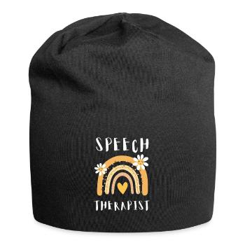 Speech Language Pathologist Speech Therapy SLP - Jersey-Beanie - Schwarz - Vorne