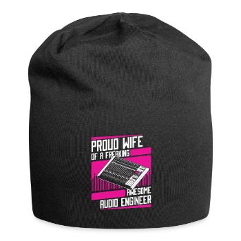 Tontechniker Sound Audio Engineer - Jersey-Beanie - Schwarz - Vorne