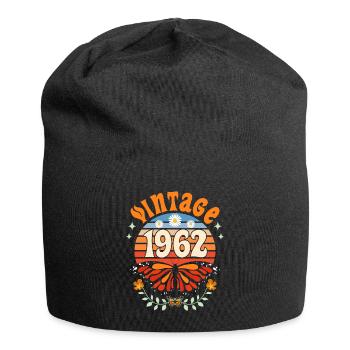 Rétro et Vintage 1962 Femme 60 Ans Anniversaire - Bonnet en jersey - noir - Devant