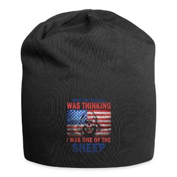Your first Mistake was thinking I was a Sheep - Jersey Beanie - black - Front