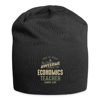 Funny Awesome Economics Teacher Job Occupation - Jersey Beanie - black - Front