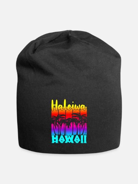 Haleiwa Hawaii - Jersey-Beanie - Schwarz